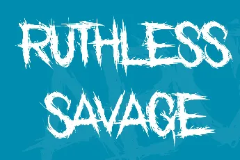 Ruthless Savage font