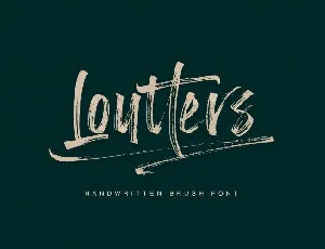 Loutters Brush font