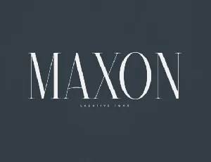 Maxon font