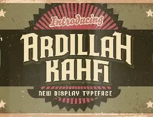 Ardillah Kafi font