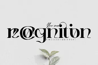 recognition demo font