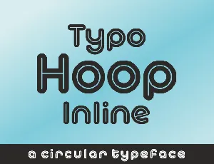 Typo Hoop Inline Demo font