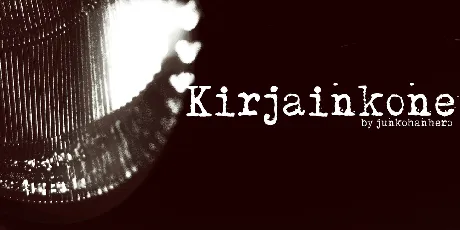 Kirjainkone font