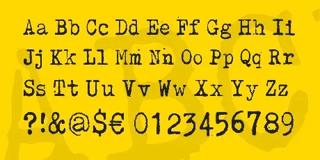 Kirjainkone font