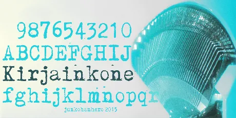 Kirjainkone font