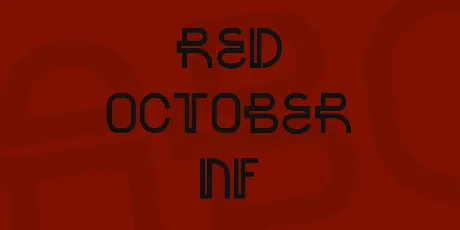 Red October NF font