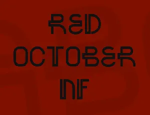 Red October NF font