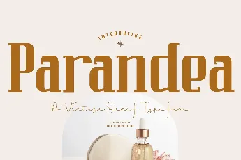 Parandea Personal Use font