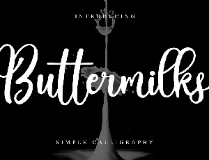 Buttermilks font