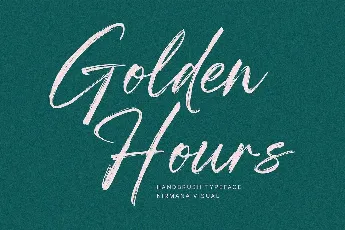 Golden Hours font