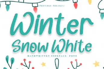 Winter Snow White Display font