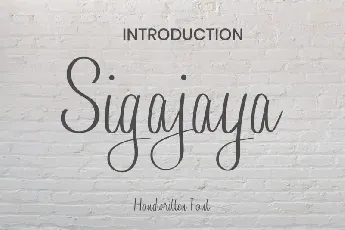 Sigajaya Handwritten font