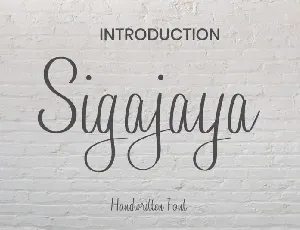 Sigajaya Handwritten font
