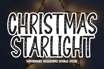 Christmas Starlight Display font