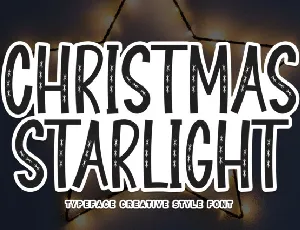 Christmas Starlight Display font