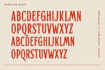 Hertical font