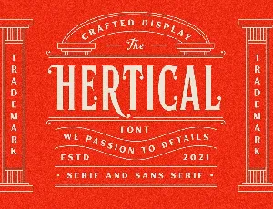 Hertical font