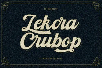 Lekcra Crubop font