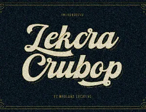 Lekcra Crubop font