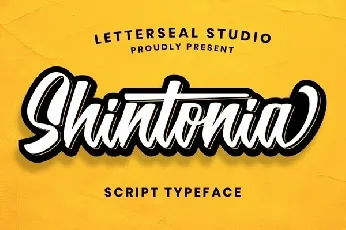 Shintonia Bold Script font