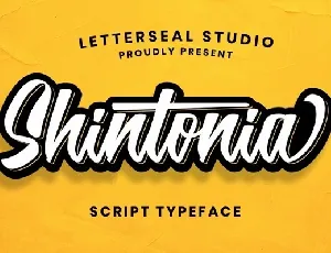 Shintonia Bold Script font