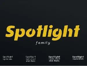 Spotlight Sans Family font