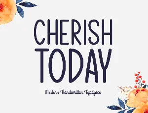 Cherish Today font