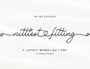 Nittiest Fitting font