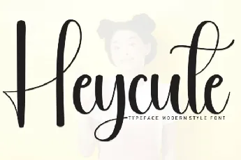 Heycute Script font