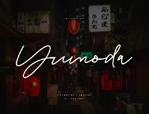 Yumoda Handwritten font