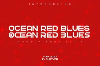 Ocean Red Blues font