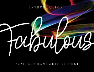 Fabulous Handwritten font