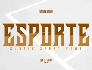 Esporte Display font