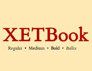 XETBook Serif font