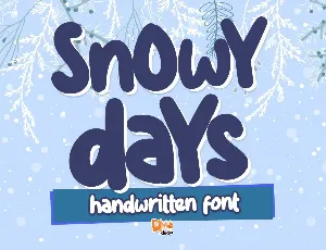 Snowy Days font