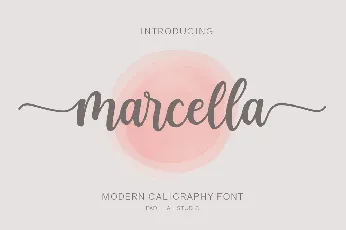 Marcella Calligraphy Script font