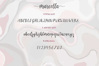 Marcella Calligraphy Script font