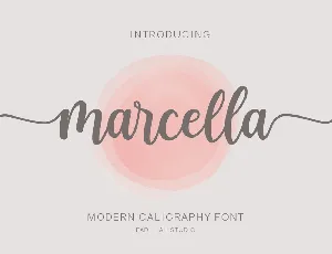 Marcella Calligraphy Script font