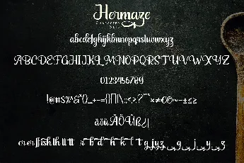 Hermaze font