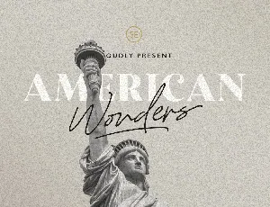 American Wonders font