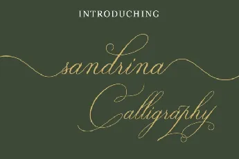 Sandrina Caligraphy font