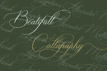 Sandrina Caligraphy font