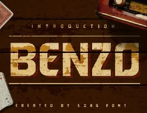 Benzo Display Vintage font