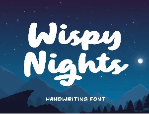 Wispy Night font