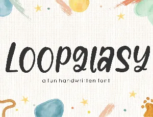 Loopglasy font