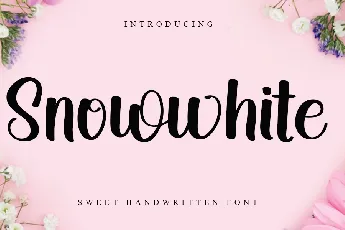 Snowwhite font