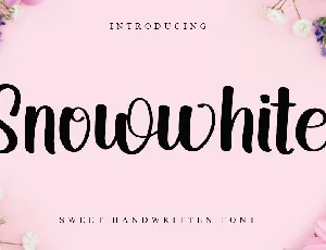 Snowwhite font