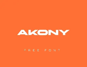 Akony font