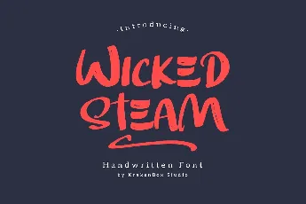 Wicked Steam font