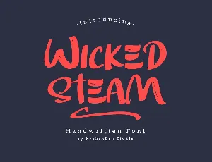 Wicked Steam font